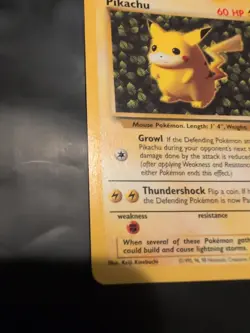 Pikachu Black Star #1 League Promo WOTC Pokemon Card Vintage 1999 - Image 4