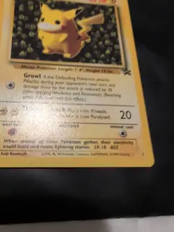 Pikachu Black Star #1 League Promo WOTC Pokemon Card Vintage 1999 - Image 5