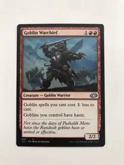 Goblin Warchief MTG Magic the Gathering Card NM Near Mint J22 - Image 1