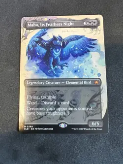 Maha, Its Feathers Night (Borderless) Bloomburrow Regular - Image 1