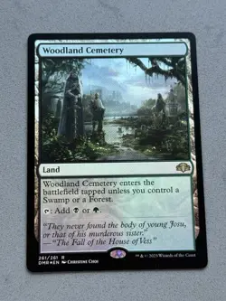 Woodland Cemetery (FOIL) - Dominaria Remastered (DMR) NM Magic: The Gathering - Image 3
