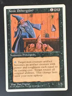 Xenic Poltergeist Fourth 4th Edition MTG Magic The Gathering 1995 - Image 1