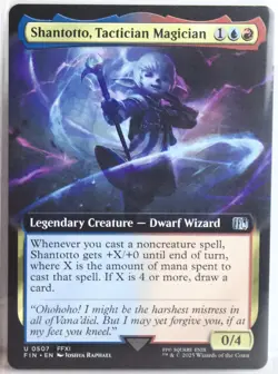 Shantotto, Tactician Magician [New, Near Mint] Extended Art {Final Fantasy MTG} - Image 1