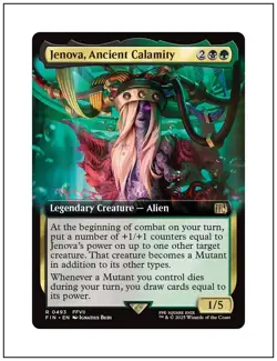 1x Jenova, Ancient Calamity, Extended Art, Final Fantasy, Magic MTG NM - Image 1