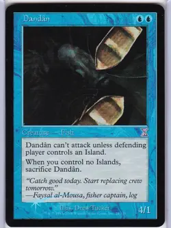 One (1) MTG Dandan Foil Mint Time Spiral - Image 1
