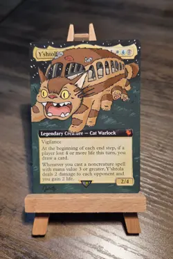 MTG Hand Painted Alter: Studio Ghibli's Catbus as Y'shtola Night's Blessed - Image 2