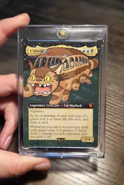 MTG Hand Painted Alter: Studio Ghibli's Catbus as Y'shtola Night's Blessed - Image 3