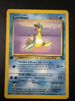 2000 Pokemon French 1st Edition Lokhlass-Lapras 25/62 Fossil WOTC Vintage Rare - Image 1