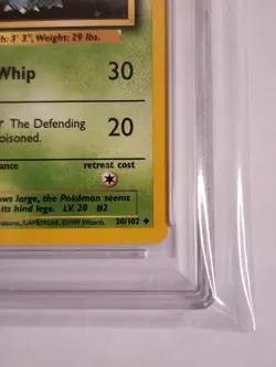 Pokemon Ivysaur 30/102 Base Set (Unlimited) PSA 3 - Image 3