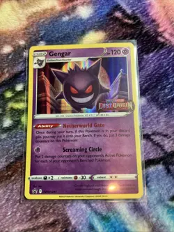 Pokemon Gengar SWSH241 Lost Origin Prerelease Holo Black Star Promo NM - Image 1
