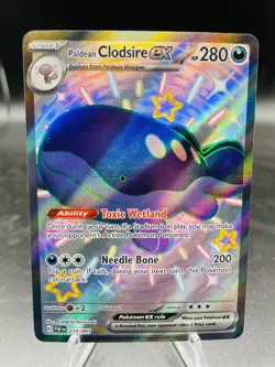 Pokemon Paldean Clodsire ex 219/091 Paldean Fates Ultra Rare Full Art Holo NM - Image 1