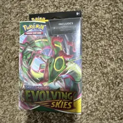 Sealed 3 Pack Evolving Skies Hanger Box Pokemon TCG Sword & Shield booster 820650851551 - Image 1