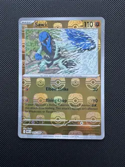 Pokemon TCG - Sawk (Master Ball Reverse) 049/086 SV White Flare - Image 1