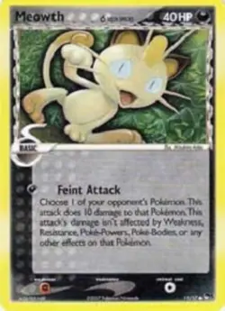 1x Meowth δ - 11/17 - Common Lightly Played Pokemon POP Series - Image 1