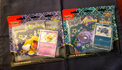 Pokemon TCG Paldean Fates Tech Sticker Collection 2 Blisters 6 Packs - Lot Of 2 - Image 1