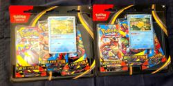 Lot Of 2 Pokemon TCG ME01 Mega Evolution 3 Pack Blisters Sealed Bundle - Image 1