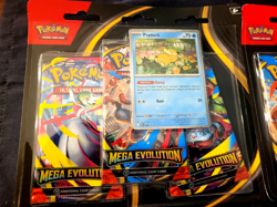 Lot Of 2 Pokemon TCG ME01 Mega Evolution 3 Pack Blisters Sealed Bundle - Image 2