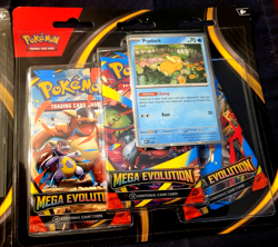Lot Of 2 Pokemon TCG ME01 Mega Evolution 3 Pack Blisters Sealed Bundle - Image 3