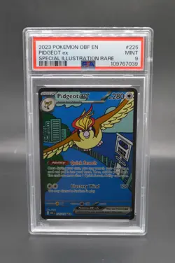 2023 POKEMON OBF EN-OBSIDIAN FLAMES SPECIAL ILLUSTRATION RARE PIDGEOT EX PSA 9 - Image 1