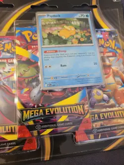 Pokemon Mega Evolution 3 Booster Pack Blister Psyduck Pokemon - NEW SEALED - Image 1