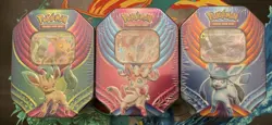 Pokemon TCG 2018 Evolution Celebration Tins Sylveon GX, Leafeon GX, Glaceon GX - Image 1