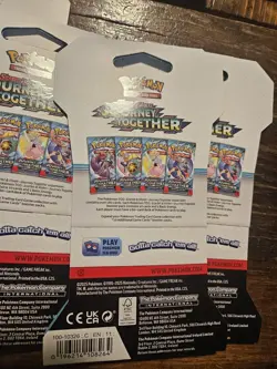 Pokemon TCG: Scarlet and Violet Journey Together- Lot Of 12 Booster Pack Sleeved - Image 3