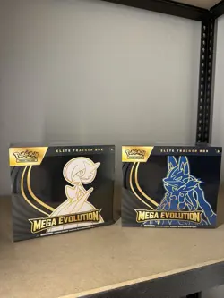 Mega Evolution MEG Elite Trainer Box ETB Set of 2 Lucario & Gardevoir NEW SEALED - Image 1