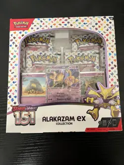Pokemon TCG Scarlet and Violet - 151 Alakazam ex Collection Box 820650855269 - Image 1