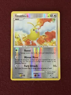 Pokemon TCG Swablu SH5 Platinum Shiny Reverse Holo Rare LP Condition - Image 1