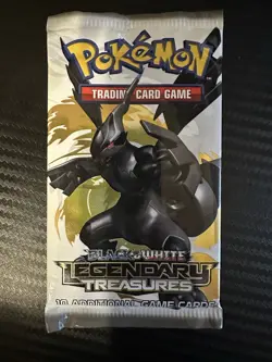 Pokemon Black and White Legendary Treasures Booster Pack Sealed Zekrom Art - Image 1