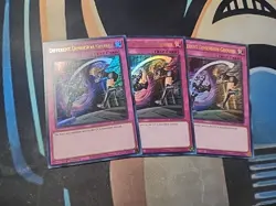3x Different Dimension Ground 1st Edition Ultra Rare RA04-EN101 Playset X3 NM - Image 1