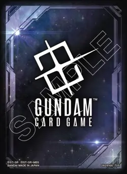 Space Black Logo Official Sleeves - 10 Count Resource - Gundam TCG Card Game - Image 1