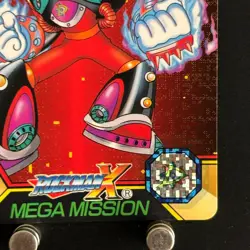 9Mega MAN X Mega Mission Card 15 Flame Stag L CAPCOM BANDAI Japanese Rockman - Image 4