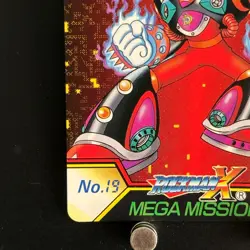 9Mega MAN X Mega Mission Card 15 Flame Stag L CAPCOM BANDAI Japanese Rockman - Image 5