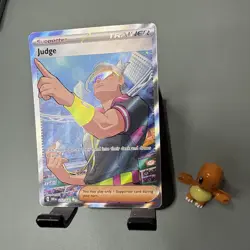 Judge 222/182 Pokemon TCG Destined Rivals Full Art Secret Rare Card NM Condition - Image 2