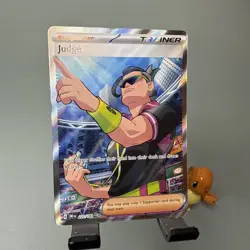 Judge 222/182 Pokemon TCG Destined Rivals Full Art Secret Rare Card NM Condition - Image 3