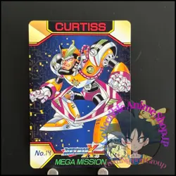Mega MAN X Mega Mission Card 14 Curtiss CAPCOM BANDAI Japanese Rockman - Image 1