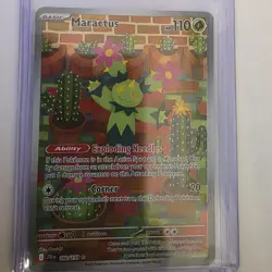 2025 Pokemon Journey Together Maractus Illustration Rare Card 160/159 - Image 1