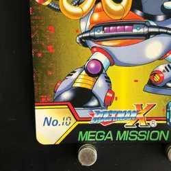 Mega MAN X Mega Mission Card 10 Flame Mammoth L CAPCOM BANDAI Japanese Rockman - Image 5