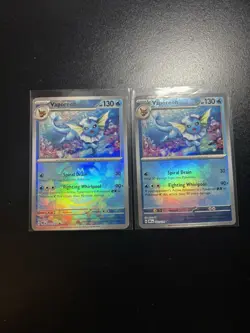 Vaporeon Master Ball & Pokeball Pattern 022/131 Prismatic Evolutions Holo Card - Image 1