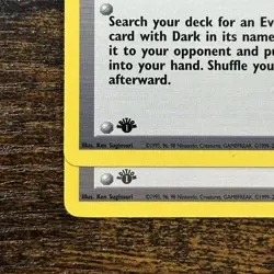 The Boss's Way 73/82 1st Edition Smudge & Grey Stamp Error Misprint Pokemon Card - Image 2