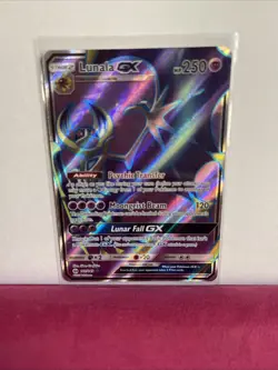 Lunala GX 141/149 Sun & Moon - NM Ultra Rare Full Art Pokemon Card TCG 2017 NM! - Image 1
