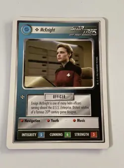 Star Trek CCG Personnel Federation McKnight Common Card - Image 1