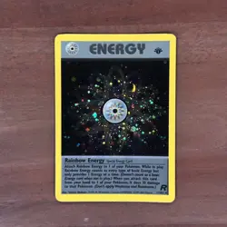 Rainbow Energy Pokemon Card WOTC Holo 1st Edition Team Rocket 17/82 NM - Image 1