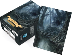 100 Card Sleeves for MTG with 100 Inner Sleeve, Textured Back Art Sleeves, Fit S - Image 5