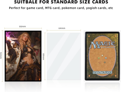 100 MTG Card Sleeves with 100 Inner Sleeves, Textured Back Art Sleeves, Fit Stan - Image 3