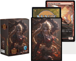 100 MTG Card Sleeves with 100 Inner Sleeves, Textured Back Art Sleeves, Fit Stan - Image 2