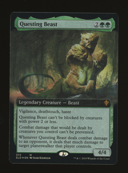 Questing Beast - Foil - Extended Art - MTG Throne of Eldraine - RareCo - Image 1