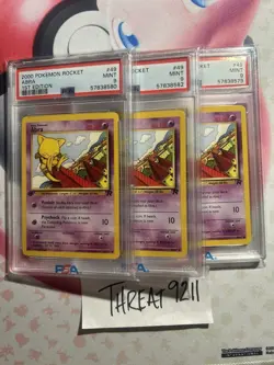 Pokemon - Team Rocket Abra 49/82 First Edition PSA 9 - Image 2