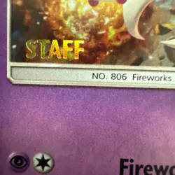 Blacephalon Prerelease Staff SM221 Sm Holo Black Star Promo Sun & Moon Pokemon - Image 2